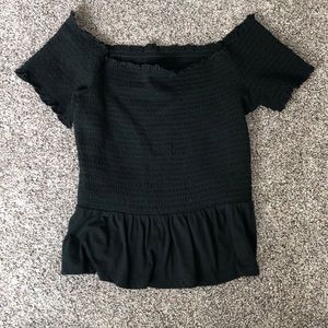 Off the shoulder tube top